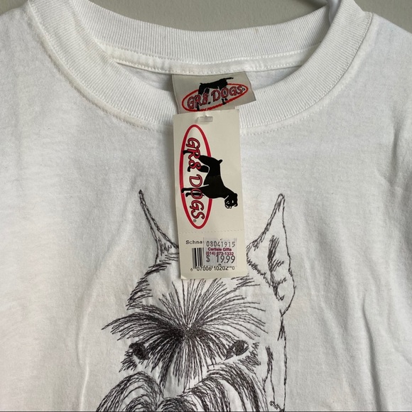 Tops - dog teeshirt Schnauzer lover embroidered